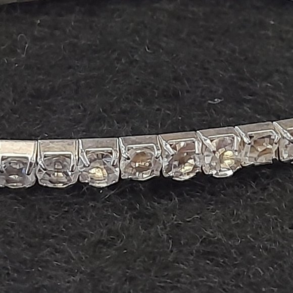 Rhinestone Elastic Bracelet and Ring - Picture 3 of 4